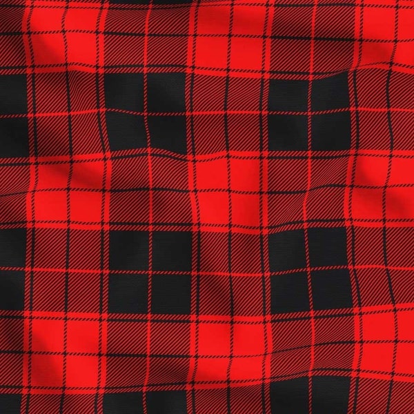 Classic Red Black Plaid Fabric, Tartan Fabric, Checkered Upholstery Fabric by the Yard, Buffalo Plaid Check Fabric  Robert Kaufman Fabric