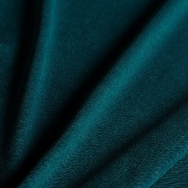 Premium Quality Teal Canvas Fabric, Petrol Blue Solid Fabric, Teal Upholstery Fabric, Art Gallery Solid Fabric By The Yard For Home Decor