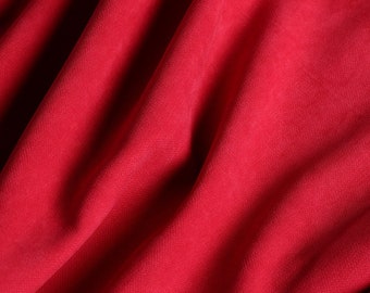 Red Canvas Fabric, Upholstery Fabric By The Yard, Solid Color