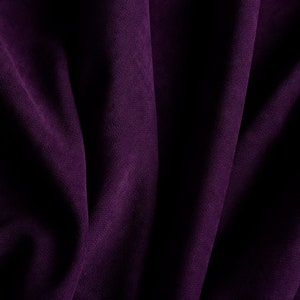 Purple Solid Fabric, Premium Quality Dark Purple Canvas Fabric, Purple Upholstery Fabric, Art Gallery Solid Fabric By The Yard For Homedecor