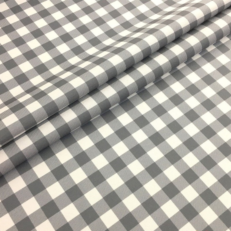 Grey Gingham - Etsy