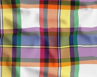 Großer bunter karierter Stoff, Tartan-Stoff, Polsterstoff
