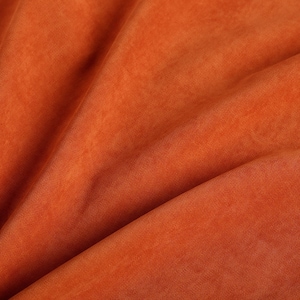 Premium Quality Orange Canvas Fabric, Burnt Orange Upholstery Fabric, Art Gallery Solid Dark Orange Cuddle Fabric By The Yard for Homedecor
