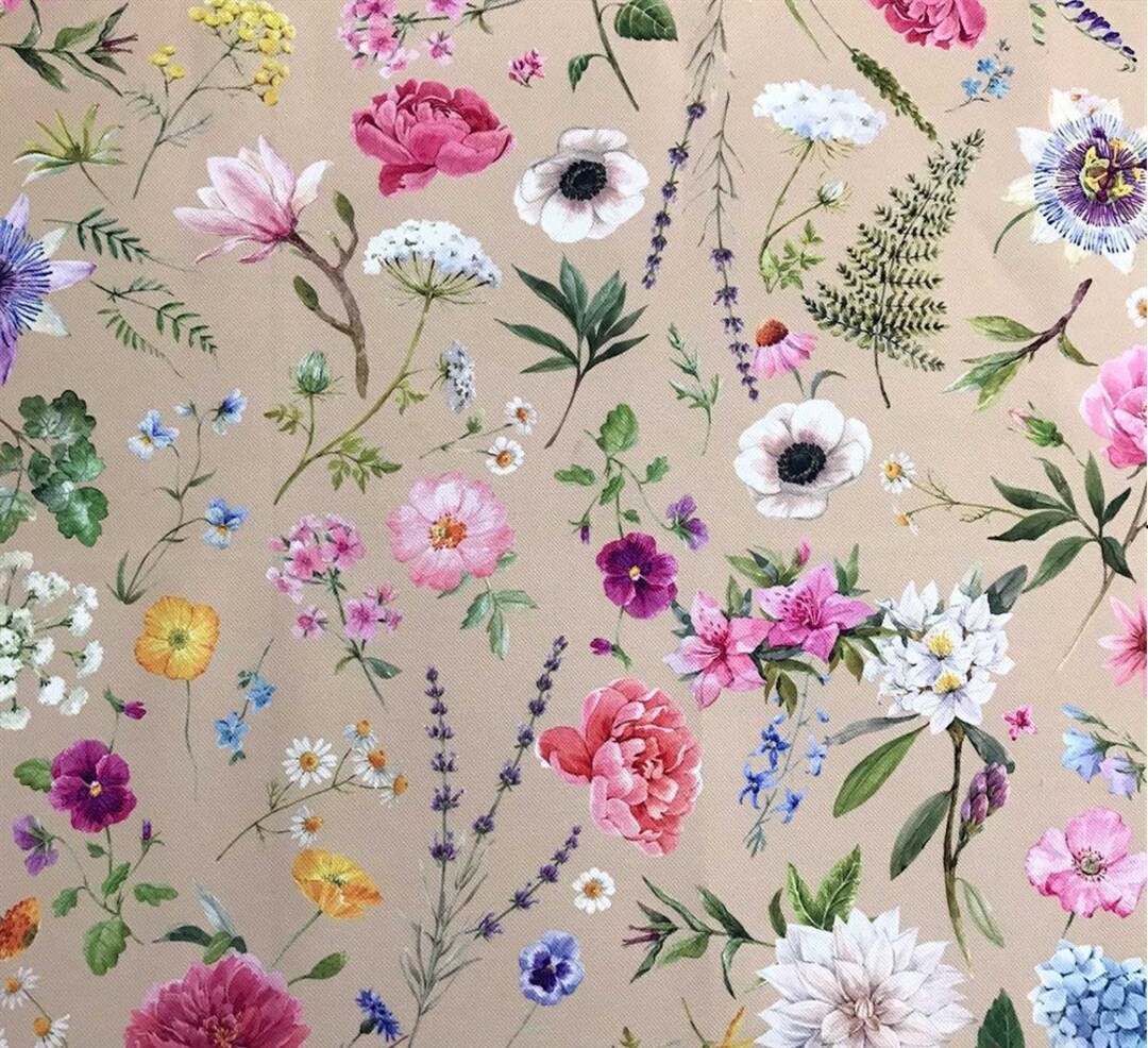 Vilber Tischdecke Wasserdicht – Mit Blumenmuster, Schmutzabweisend, Für Innen/außen, 100x136 Cm