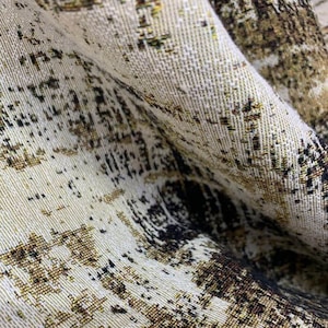 2.5 Yards Chanel Woven Chenille Upholstery Fabric in Oatmeal