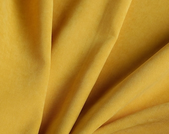 Goudgele canvas bekledingsstof, duurzaam woondecoratie op maat gesneden