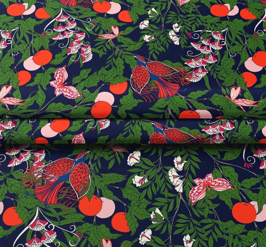 William Morris Fabric Vintage Upholstery Fabric by the Yard Etsy