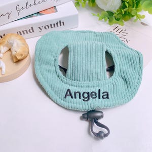 Custom Sun Protection Cap For Dog, Personalized Bucket Hat For Pet, Puppy Hat With Name, Travel Hat for Dog Cat Pet, Embroidered Dog Cap