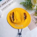 Custom Yellow Bucket Hat, Embroidered Cap For Dog, Cute Puppy Hat With Name, Sun Protection Cap, Pet Accessories, Travel Hat for Dog Cat Pet product logo