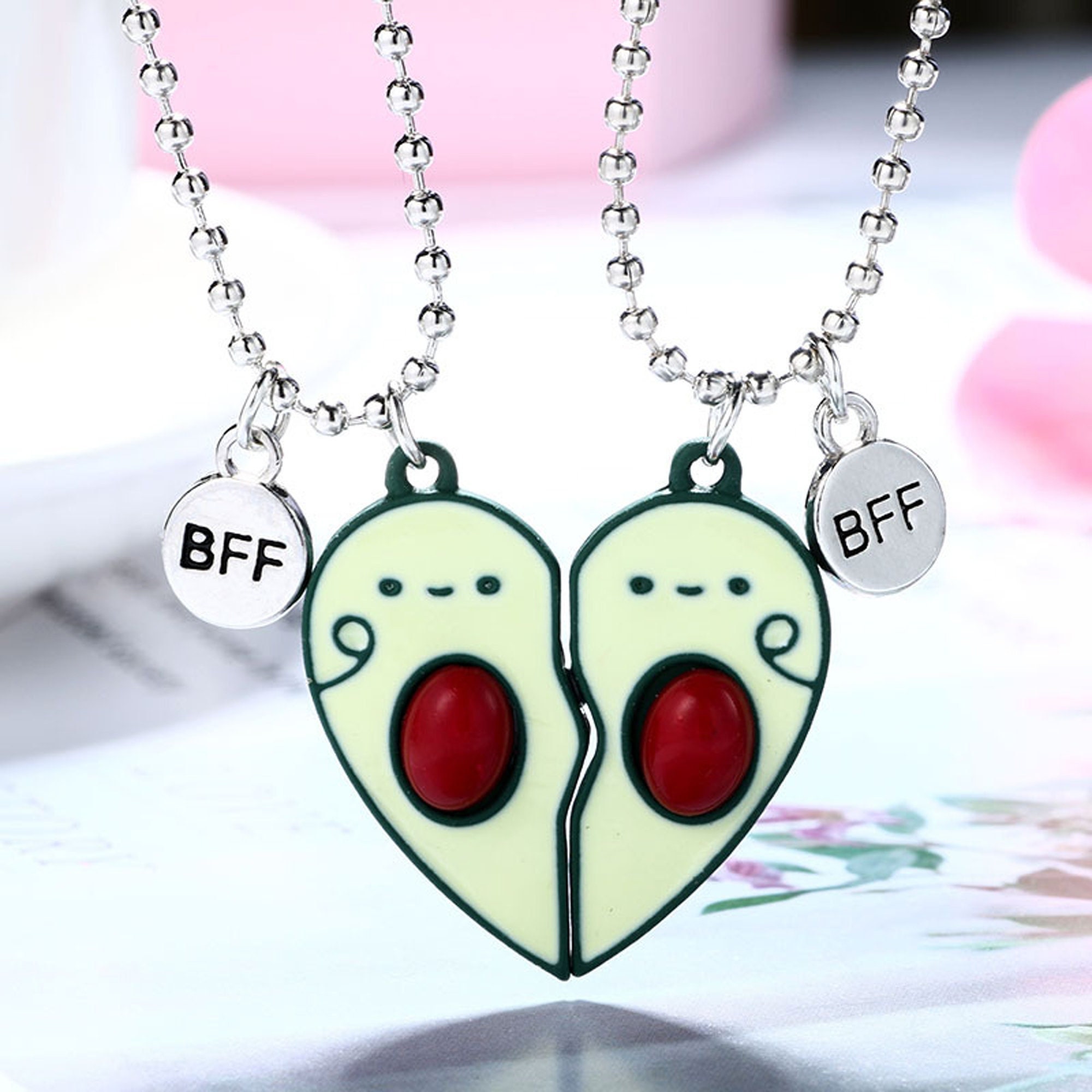 Amazon.com: MJartoria BFF Necklace for 2 - Split Heart Mermaid Tail Pendant Best  Friends Forever Friendship Necklace Gifts for Girls Best Friend Necklace:  Clothing, Shoes & Jewelry