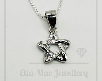 Celestial Star Pendant on Box Chain