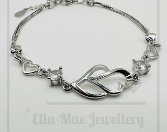 Double Heart Bracelet