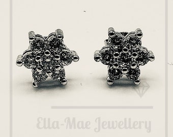 Daisy Crystal Cluster Stud Earrings