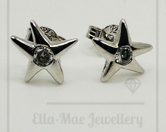 Crystal Starfish Stud Earrings