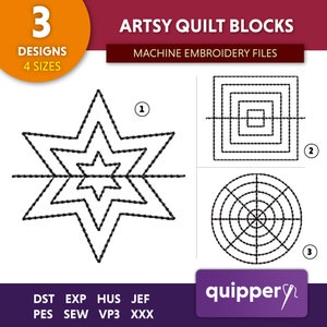 Quilt Block Patterns, Simple shapes Embroidery Designs, Quilting basics, Contemporary quilt patterns, Cozy Quilting Blocks, Edge-to-Edge