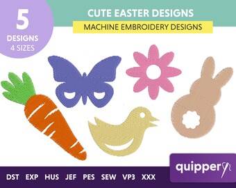 Motif de broderie lapin de Pâques amusant et adorable pour enfants et adultes