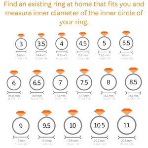 Printable Diamond Ring Sizer | Ring Size Finder | Ring Size Measure | International Ring Size Chart | Ring Sizer Tool| Instant Easy Download