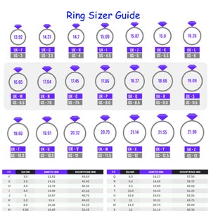 Printable Diamond Ring Sizer Ring Size Finder Ring Size Measuring Tool ...