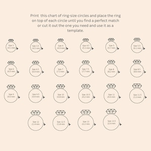 Printable Ring Sizer, Ring Size Finder