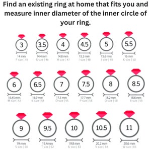 Afdrukbare diamantringmaat | Ringmaatzoeker | Ringmaat meten | Internationale ringmaattabel | Ringmeetinstrument| Direct eenvoudig downloaden