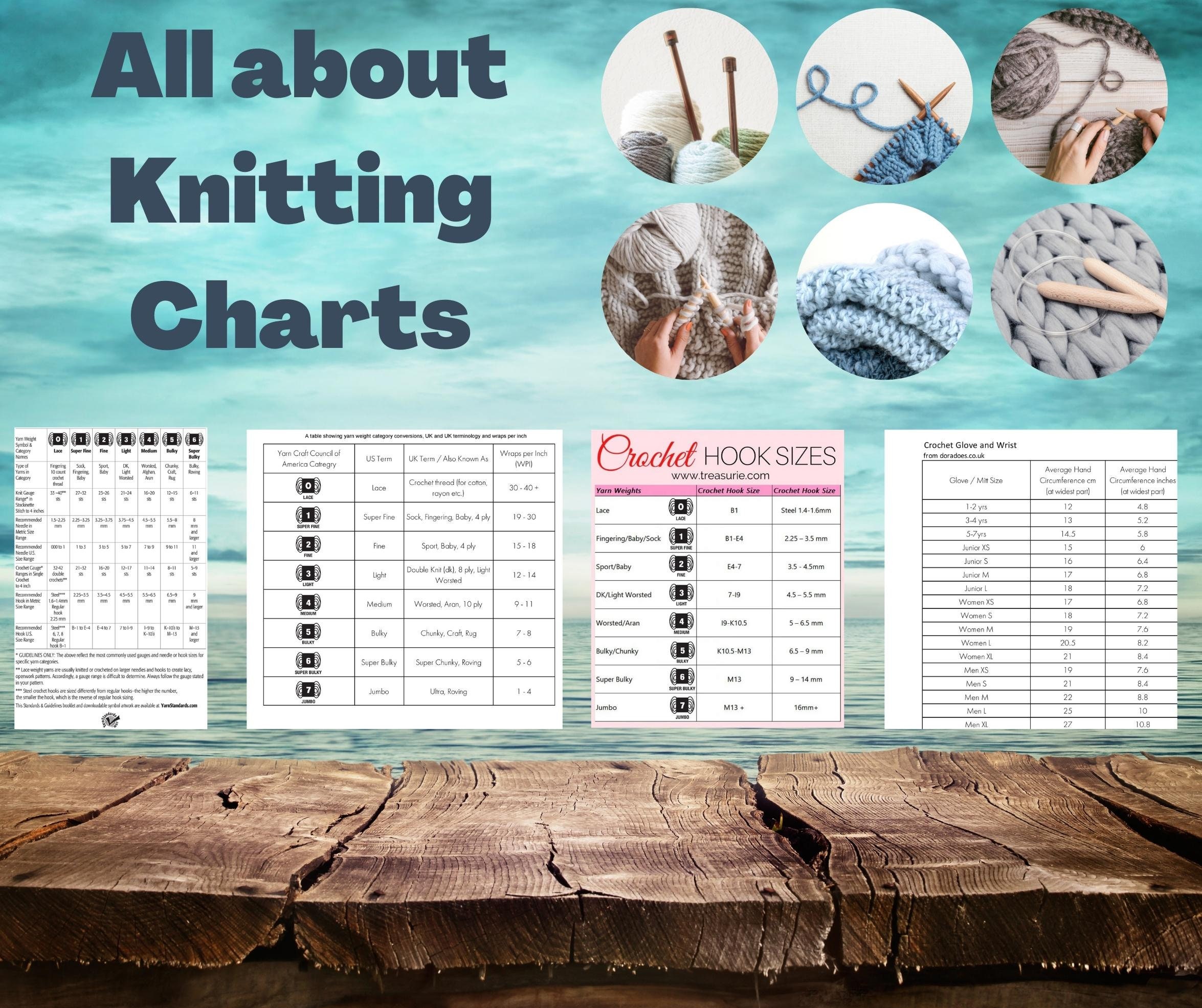 Crochet Hook And Yarn Size Chart