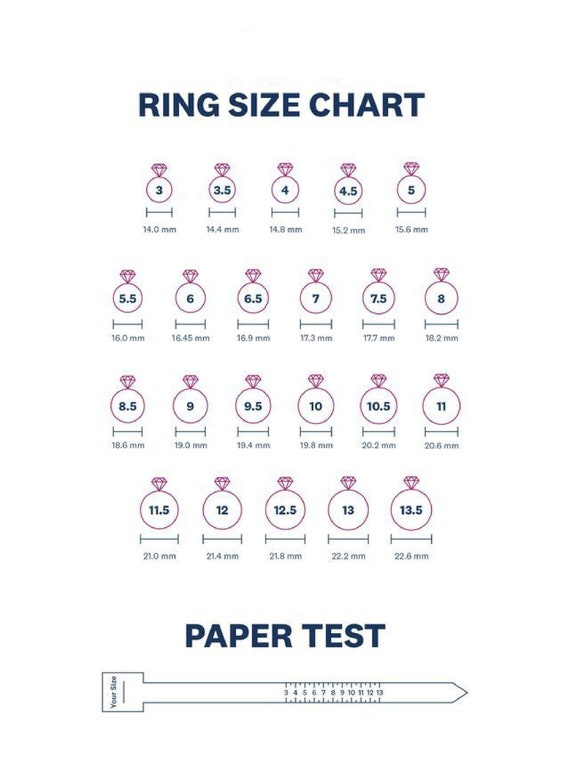 Printable Ring Sizer Ring Size Finder Ring Size Measuring - Etsy Australia