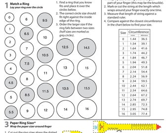 Ring Sizer Printable Etsy