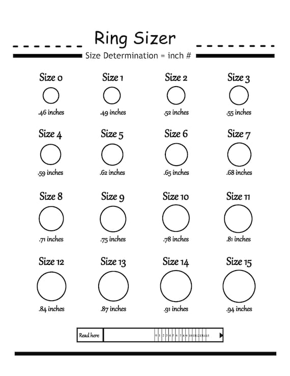 RINGS - INTERNATIONAL RING SIZE CHART FOR CUSTOMERS' REFERENCE ONLY – Halo  and Wings