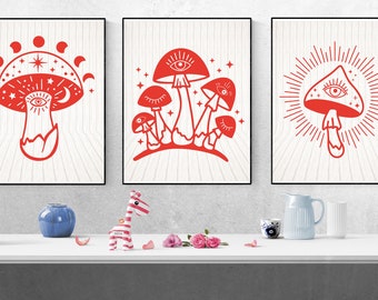 Mushroom Clipart: Vintage Fairy Forest Decor (Instant Download)