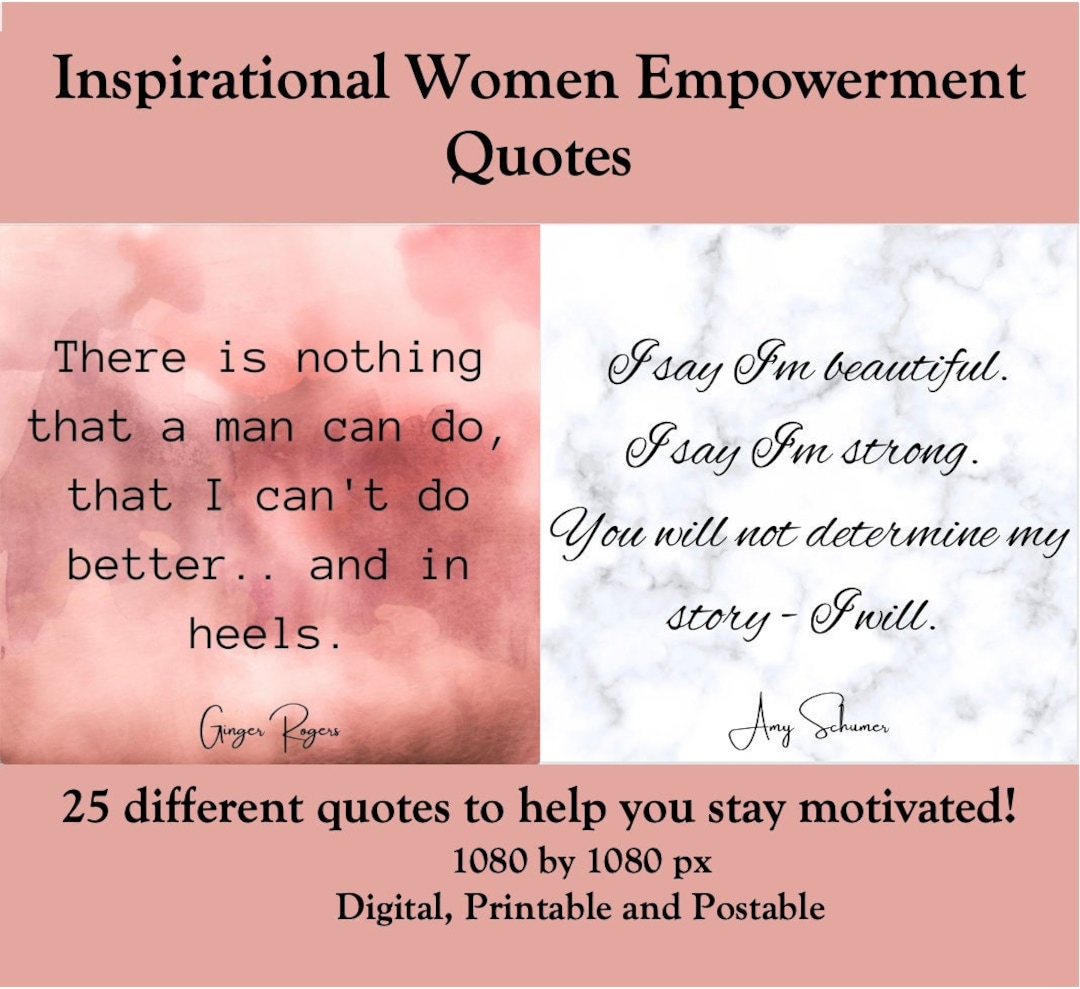 Inspirational Women Quotes Badass Women Motivation Vision Board Quotes  Women Empowerment Instagram Girl Power That Girl Posts - Etsy