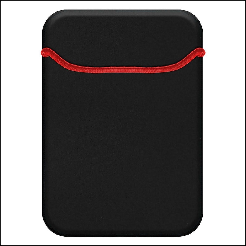Waterproof Neoprene Sleeve Case Bag 14" Inch / 15.6" Inch For Laptop Tablet iPad and Many More Devices - Black / Red