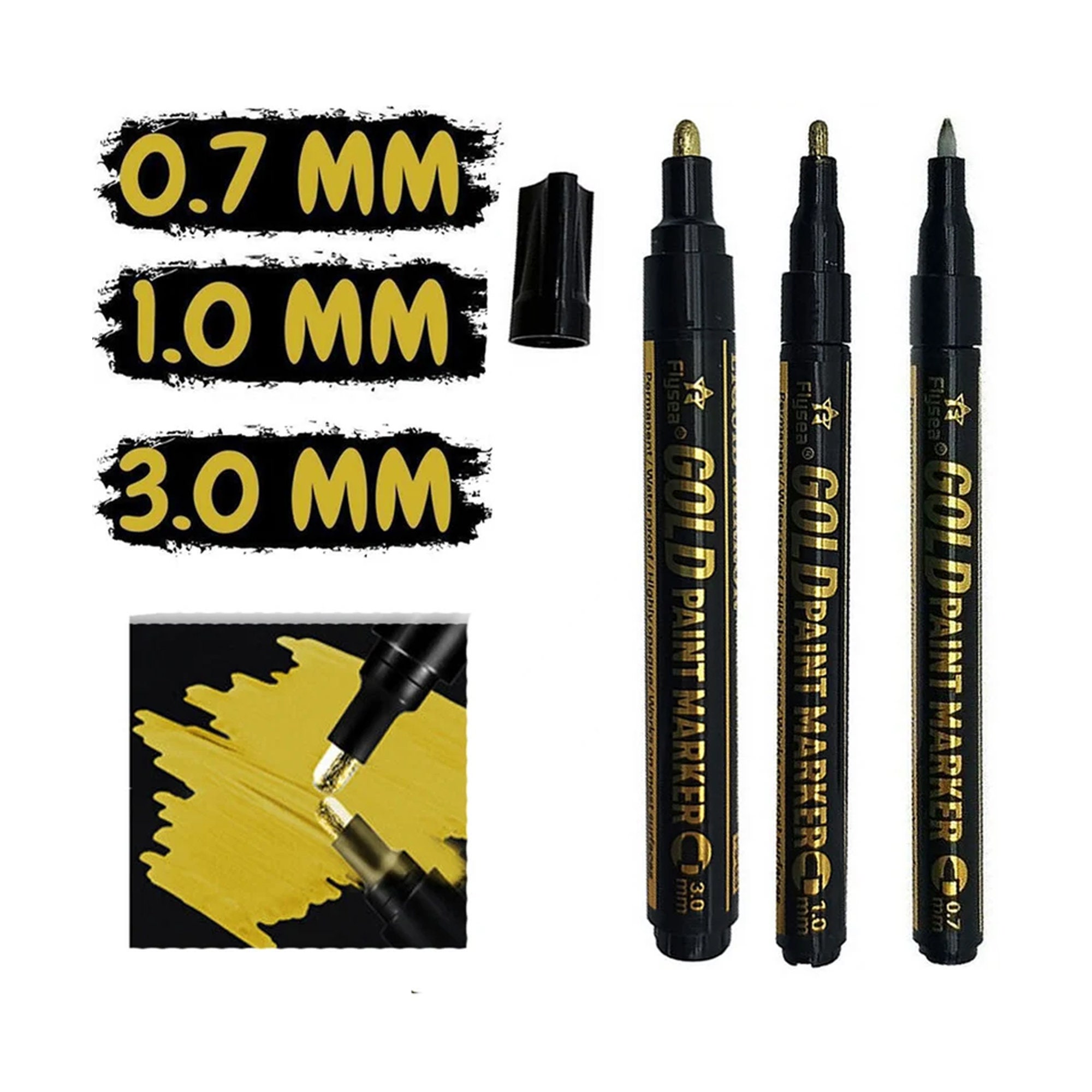 White Marker Pen Alcohol Paint Oily Waterproof Tire Painting Graffiti Pens  Permanent Gel Pen for Fabric