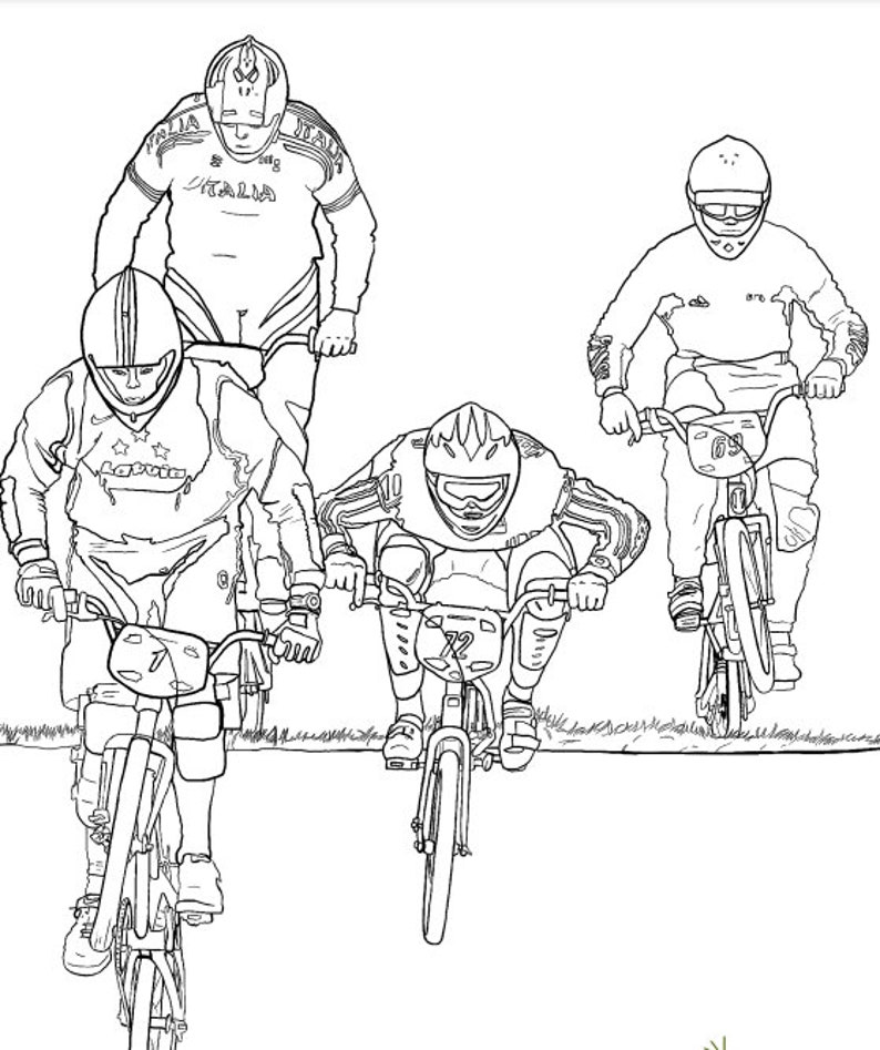 Sports Themed Colouring Pages 26 Sheets to Colour Etsy