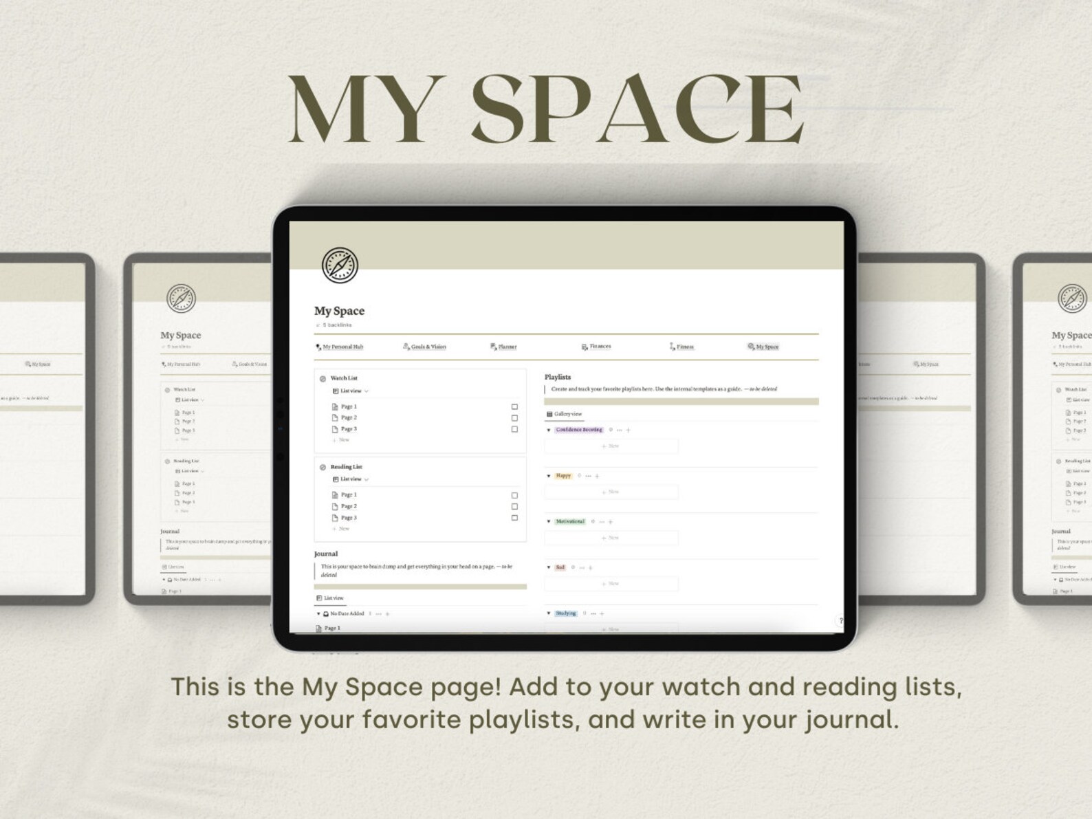 Personal Hub Notion Template // Notion Template // Personal Planner - Etsy