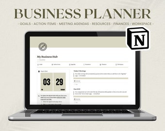 Notion Business Hub // Notion Template // Notion Template Business // Business Notion Template