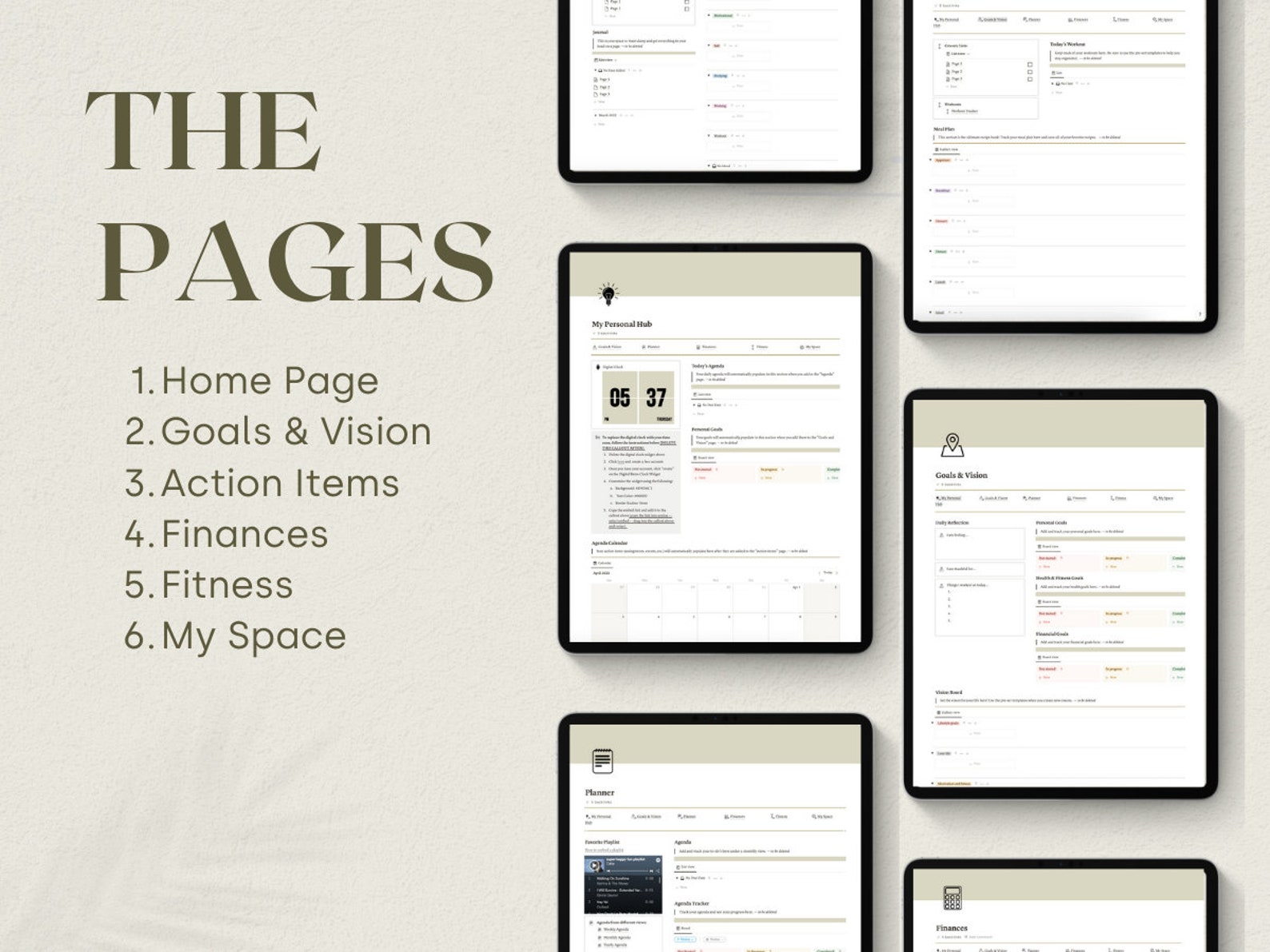 Personal Hub Notion Template // Notion Template // Personal Planner - Etsy