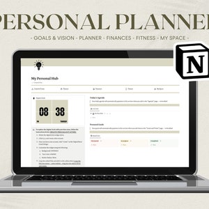 Personal Hub Notion Template // Notion Template // Personal Planner