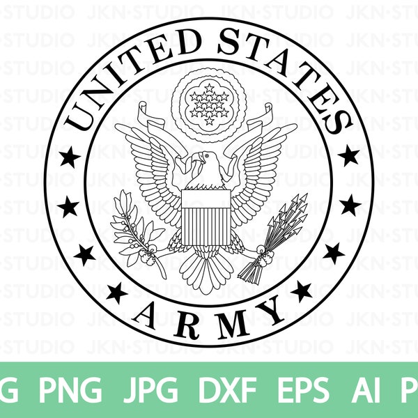 Us Army Seal Logo Svg - Etsy