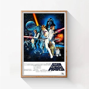 Star Wars A New Hope Original Movie Poster – 23KT Gold Card #/10,000 – BOGO