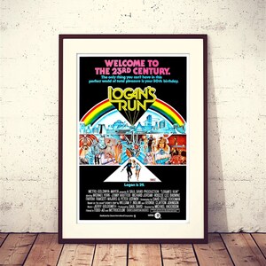 Logan&#39;s Run, 1976 American science fiction film original poster, digital file ready to DOWNLOAD & PRINT