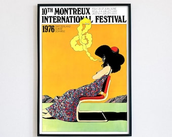 Per Arnoldi, Original Montreux Jazz Festival Screenprint Poster - Etsy
