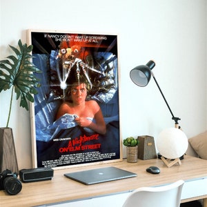 A Nightmare on Elm Street, Supernatural Horror Slasher von 1984, originales Filmplakat, digitale Posterdatei, bereit zum Herunterladen & Drucken