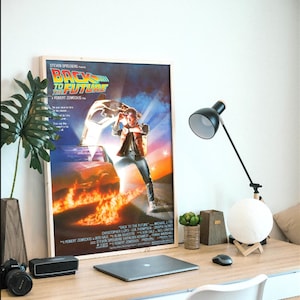 Zurück in die Zukunft, 1985 Science Fiction Film, Original Poster, Digitaldruck, sofort herunterladen & drucken
