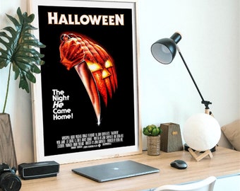 Halloween, filmposter, digitaal bestand, HQ-bestand klaar om digitale poster te downloaden en af te drukken