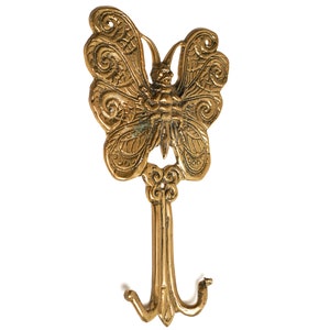 Butterfly Hook 8 Inch / 20 cm, Bronze Hook, Bronze Hanger, Wall Art, Living Room, House Décor, Room Décor, Gift for Her, Gift for Him