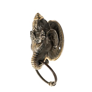 Ganesh Door Knocker 5 Inch / 12 cm, Door Knocker, Room Decor, Room Decor, Cloth Hanger, House Warming, Wall Decor, Gift for Her
