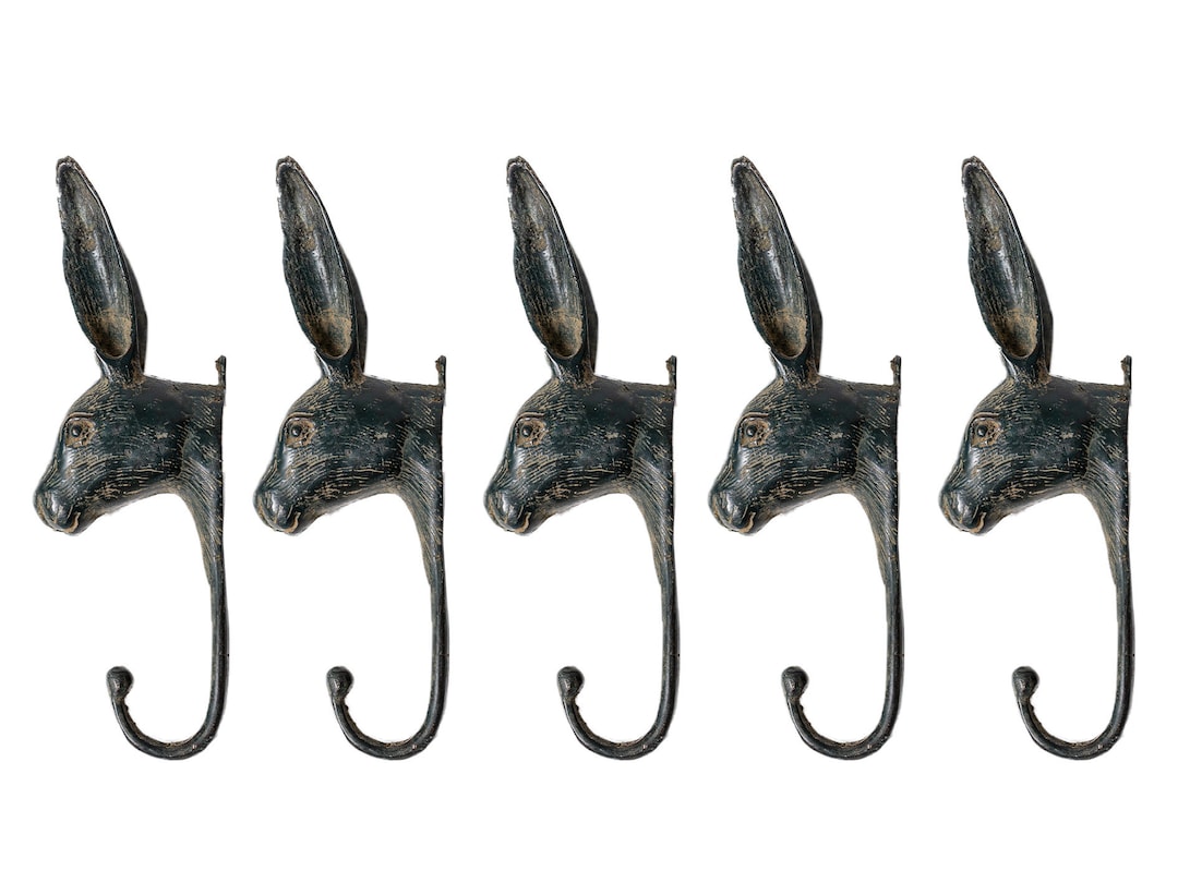 5 Pcs Brass Rabbit Wall Hook, Kids Room Decor - Etsy