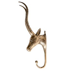 Deer Hook Bronze 8.5 Inch / 21 cm, Deer Hook, Hook Bronze, Room Decor, House Decor, Cloth Hanger, Wall Decor, Birthday Gift, Gift for Her
