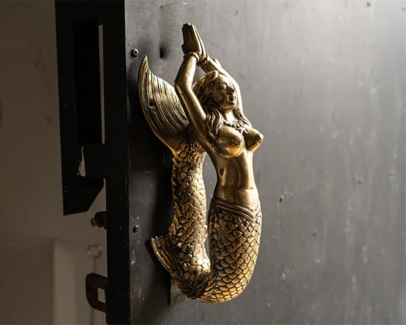 Laiton Collection Avant Porte Poignée Tribal Homme Deux