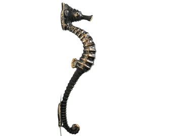 Seahorse Door Handle 11 Inch / 27 cm, Pull Door, Old Grab Style, Room Decor, House Decor, Birthday Gift, Gift for Her, Gift for Him